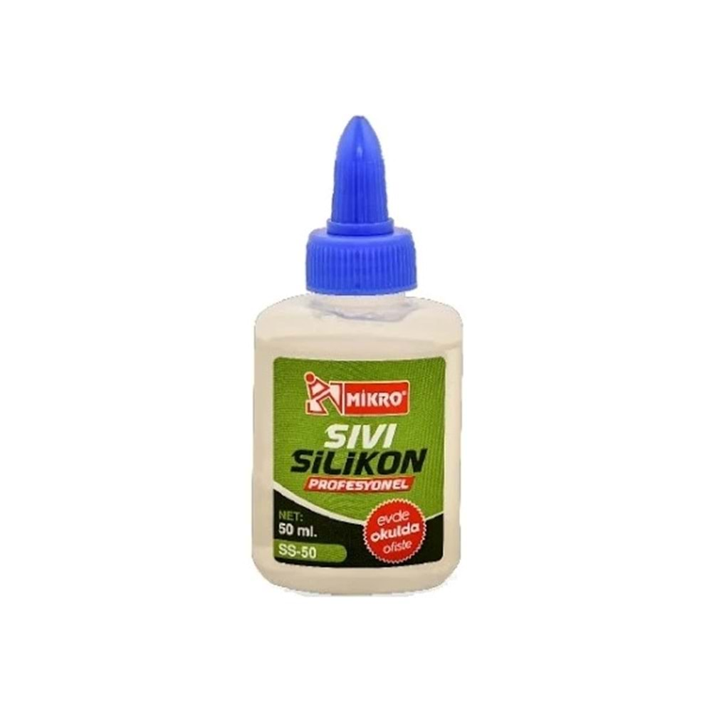 YAPIŞTIRICI SIVI SİLİKON MİKRO SS-50 50 ML (24 ADET)