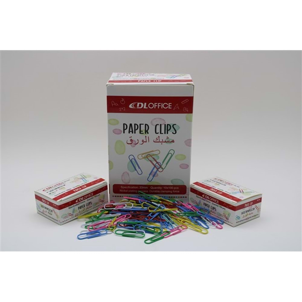 ATAŞ RENKLİ PAPER CLIPS DL733 (10 ADET)