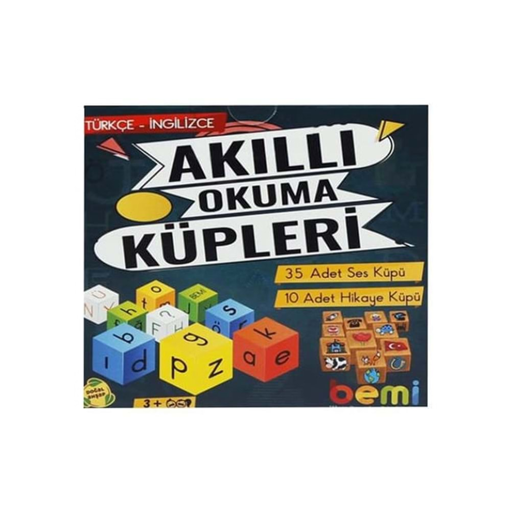 OYUN ZEKA AHŞAP EĞİTİCİ BEMİ AKILLI OKUMA KÜPLERİ