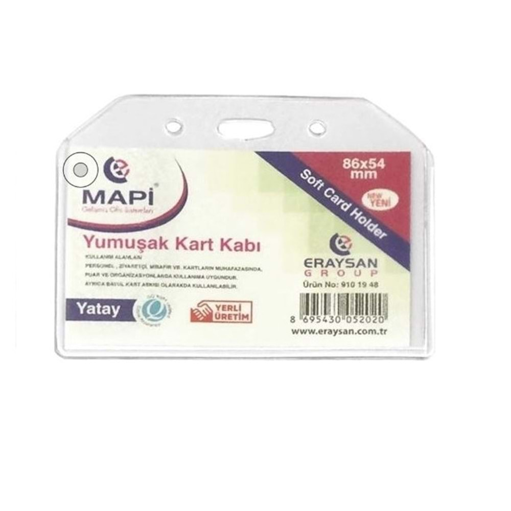 YUMUŞAK KART KABI MAPİ YATAY 86*54 9101948 50 Lİ