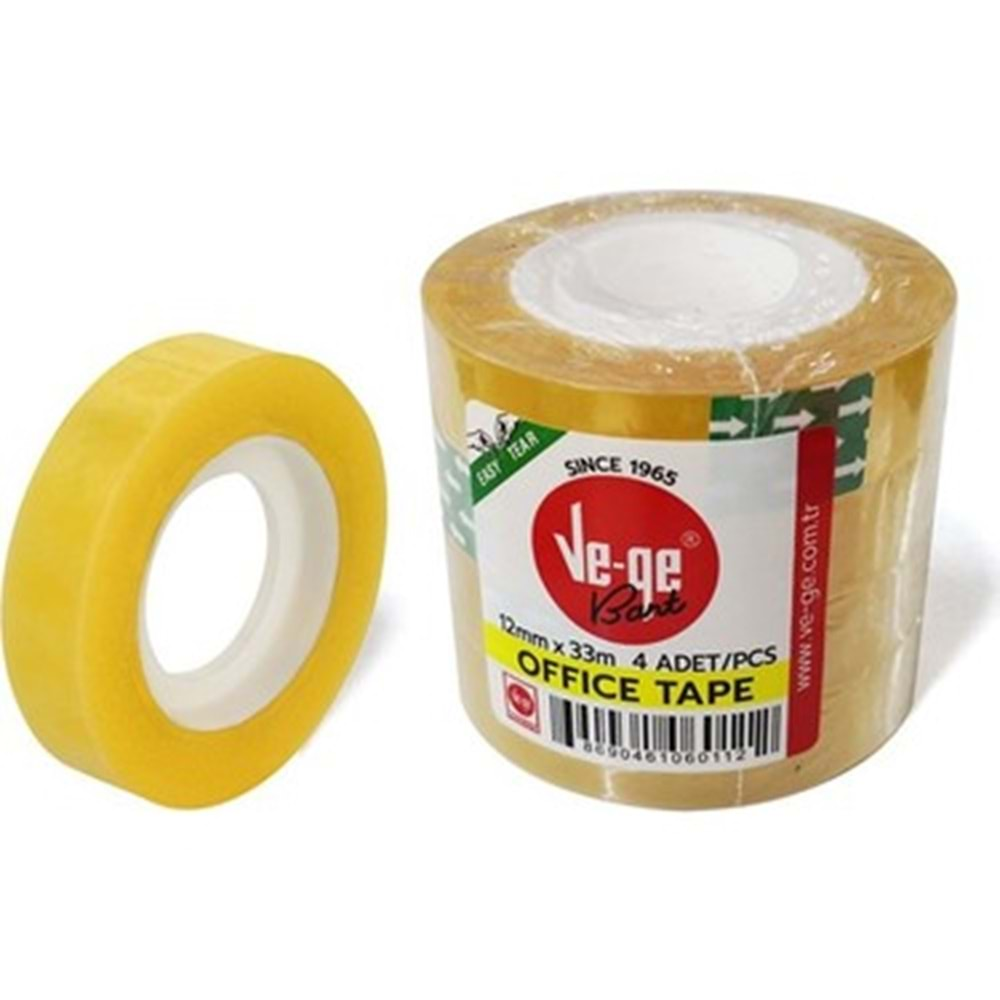 BANT VEGE PARA OFFICE TAPE 12*33 4 LÜ