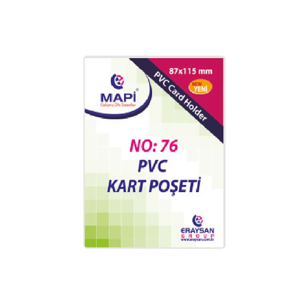 PVC KART POŞETİ MAPİ 87*115 9101039 100 LÜ