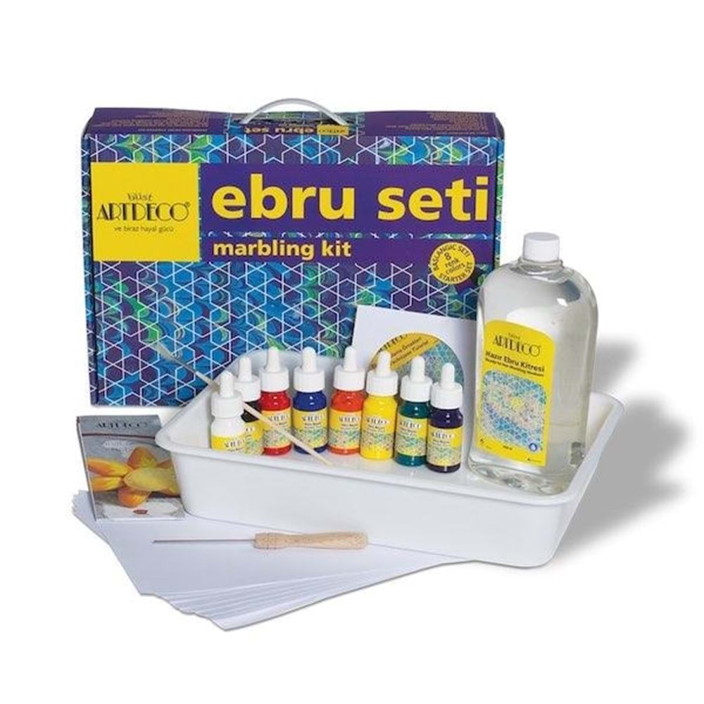 EBRU SETİ ARTDECO 8 RENK Y-016 ES-8