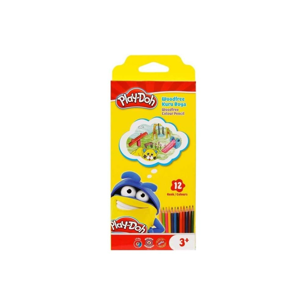 BOYA KALEMİ PLAY-DOH 12 Lİ WOODFREE PLAY-KU029 (12 ADET)