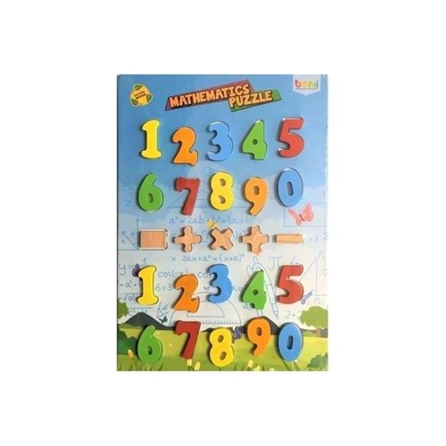 OYUN ZEKA AHŞAP EĞİTİCİ BEMİ MATHEMATICS PUZZLE