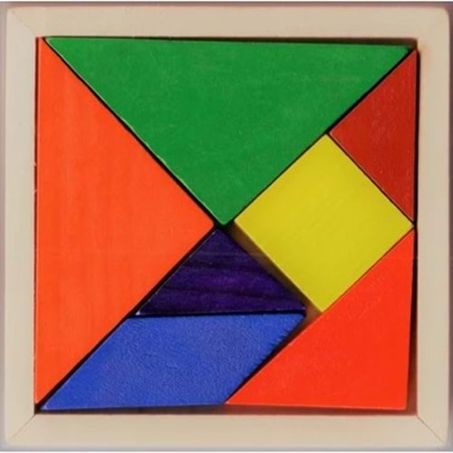 OYUN ZEKA AHŞAP EĞİTİCİ BEMİ TANGRAM 7 Lİ