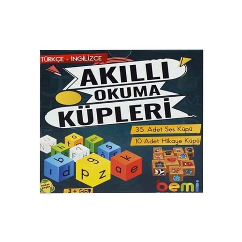 OYUN ZEKA AHŞAP EĞİTİCİ BEMİ AKILLI OKUMA KÜPLERİ