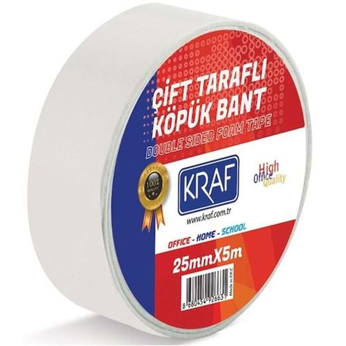 BANT ÇİFT TARAFLI KÖPÜK KRAF 5025G 25*5