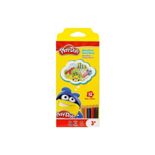 BOYA KALEMİ PLAY-DOH 12 Lİ WOODFREE PLAY-KU029 (12 ADET)